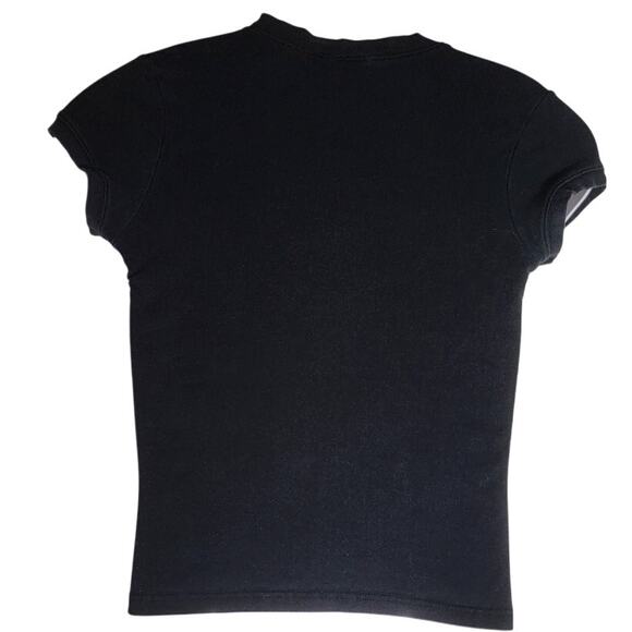 No Boundaries Black Short Sleeve T-Shirt Junior Size 7/9 Casual Top Girls - Picture 2 of 8